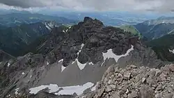 The Öfnerspitze from the Großer Krottenkopf