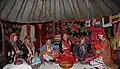 In a yurt