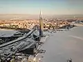 Lakhta Center in winter 2021