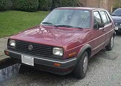 1985-1986 Golf Diesel 5-door (US), with the early square headlights