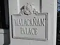 Malacañang Palace marker