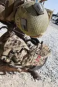 Cortadora portátil utilizada por el USMC en ejercicios de recuperación táctica. Disco segmentado.