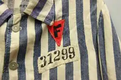 The scientist Dr. Joseph Brau had to wear this badge in Buchenwald, marking him as a French political enemy