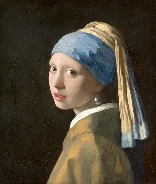 Girl with a Pearl Earring, Vermeer's most famous painting.