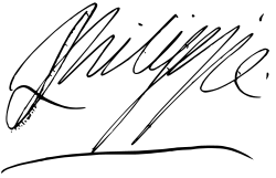 Philippe of France's signature