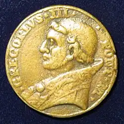 Papal medallion, 8th century