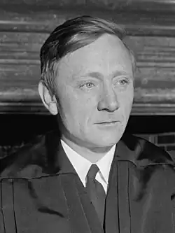 Douglas in a judicial robe