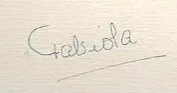 Fabiola's signature