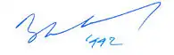 Baudouin's signature