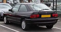 Ford Escort 3-door hatchback rear (LX trim level)
