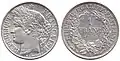 1 franc 1888, French Third Republic