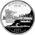 Minnesota quarter dollar coin