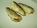 Sardines on a plate