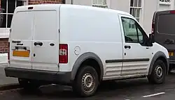 2009 Ford Transit Connect rear (before improvements)