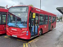 A third generation Enviro200 operated by Metroline with doors in the middle
