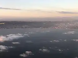 View of Santa Monica, Los Angeles County and Pacific Palisades, Los Angeles, Los Angeles County, California