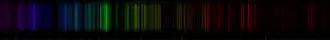 Color lines in a spectral range