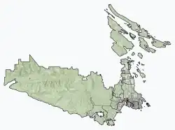 Langford is located in the Capital Regional District