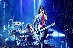Frontman Jared Leto and drummer Shannon Leto performing in Padua, Italy, in July 2013.
