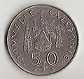 50 franc coin (New Caledonia).