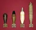 Many 60&nbsp;mm mortar bombs.