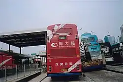 A Dennis Dragon with Duple Metsec-bodywork rear operated by Citybus, Hong Kong.