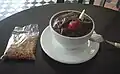 A typical serving of açaí juice