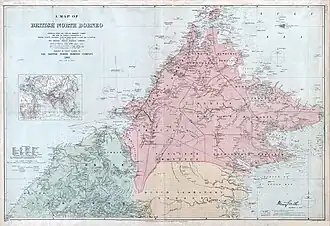 Location of North Borneo