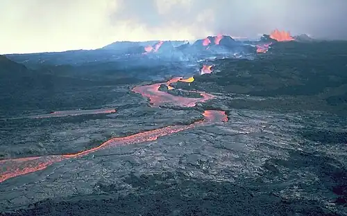 38. Mauna Loa on the Island of Hawaiʻi has the most volume of any mountain on Earth.