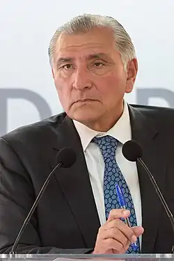 Former SecretaryAdán Augusto López Hernández from Tabasco