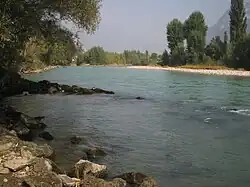 The Adige in the Vallagarina valley.