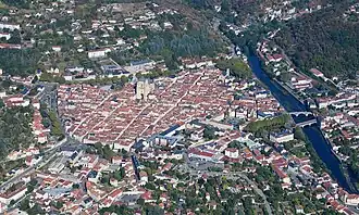 Villefranche seen from the air