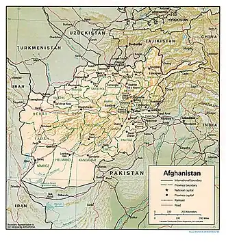 Map of Afghanistan