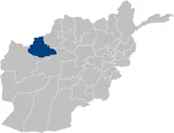 Location within Afghanistan