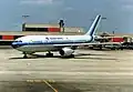 An Eastern Air Lines airplane at Atlanta in 1987. Eastern used to be one of the largest airlines at the airport before it stopped flying in 1991.