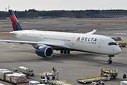 An A350 of Delta Air Lines