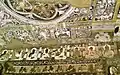 Ajanta Cave ceiling motif before entrance, India