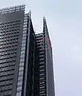 Robert climbing the New York Times Building on 5 June 2008.