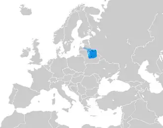 Location of Polotsk