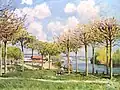 The Seine in Bourgival by Alfred Sisley (Metropolitan Museum of Art)