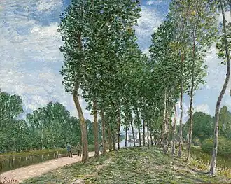 Alfred Sisley: Le long du Loing près de Moret (1892)