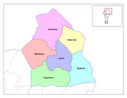 map of Alibori communes