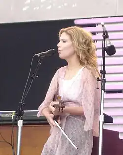 Krauss performing at the Crossroads Guitar Festival in 2007.