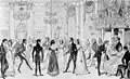 Almack's Assembly Rooms, London, about 1820.