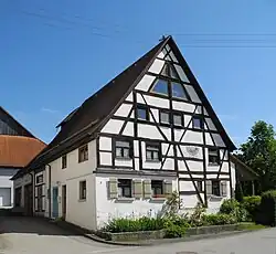 The half-timbered house in Altheim