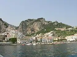 View of Amalfi from the sea
