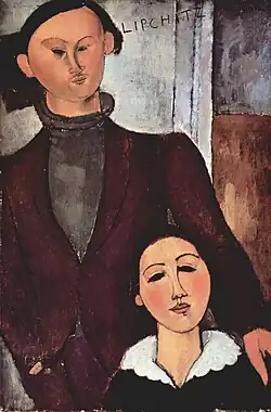 Amadeo Modigliani, Jacques and Berthe Lipchitz, 1916