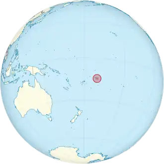 Location of American Samoa