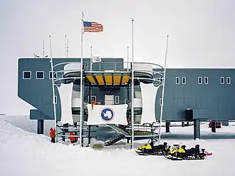 The Amundsen–Scott South Pole Station in 2018.