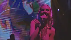 Anca Pop performing in Macao.
